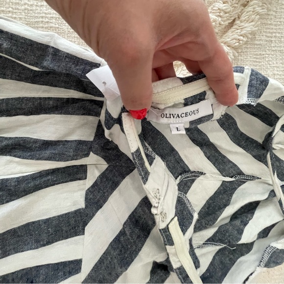 WOMENS NWT NAVY STRIPE HALTER JUMPSUIT - Picture 2 of 8